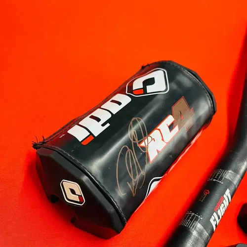 ODI Podium Flight RC4 Signature Motocross Handlebars W 1 1/8 Clamps, Bar Pad