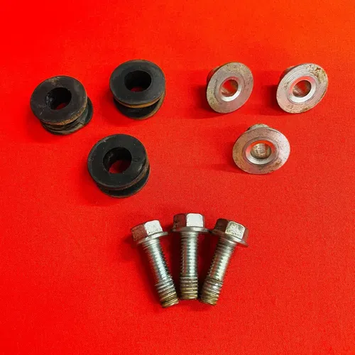 CRF110 GAS TANK MOUNTS BRACKETS BOLTS BUSHINGS OEM GENUINE HONDA CRF 110 F