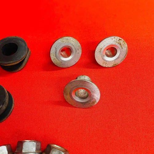 CRF110 GAS TANK MOUNTS BRACKETS BOLTS BUSHINGS OEM GENUINE HONDA CRF 110 F