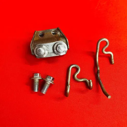 CR125 Front Brake Line Guide Mounts Hose Clamps Genuine OEM HONDA CR 125 R