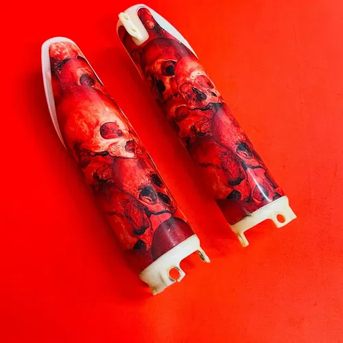 CR125 FORK GUARDS COVERS METAL MULISHA HONDA CR 125 R ( 1997 - 2001 )