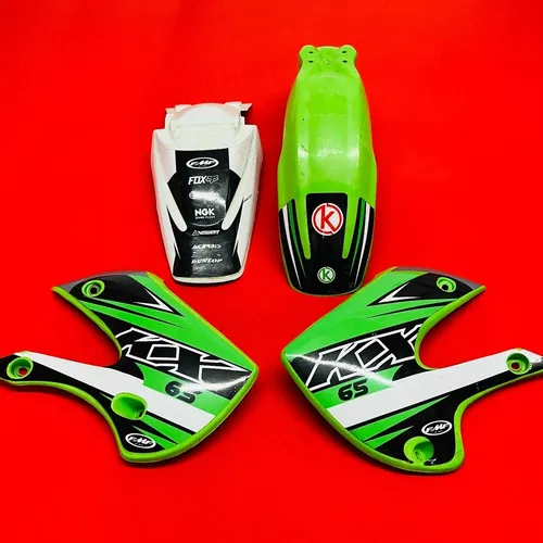 KX65 SHROUDS FENDERS PLASTICS KIT GENUINE OEM KAWASAKI RM KX 65 KLX110 2000-2019