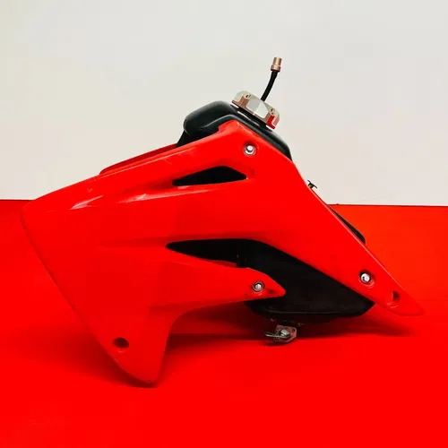 CR85 GAS FUEL TANK SHROUDS JFG RACING CAP GENUINE OEM HONDA CR 85 R RB 2003-2008