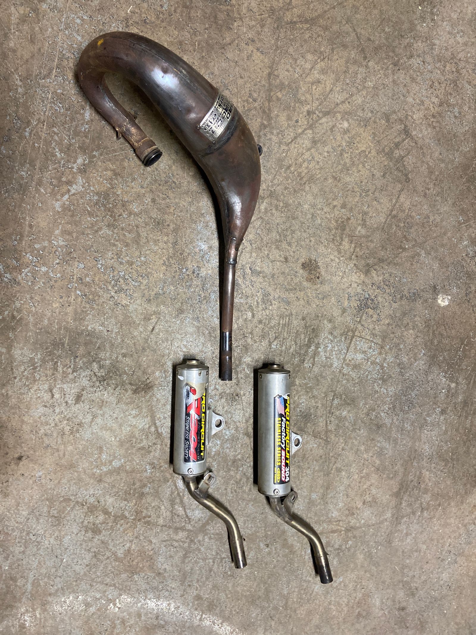 Kx100 exhaust hotsell