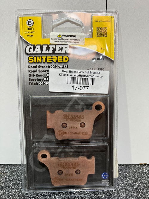 GALFER Rear Brake Pads KTM Husky GASGAS