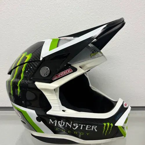 BELL 715040 casco motocross moto-10 spherical nero bianco lucido