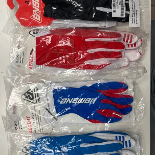 Answer Mx Glove Lot Of 4 