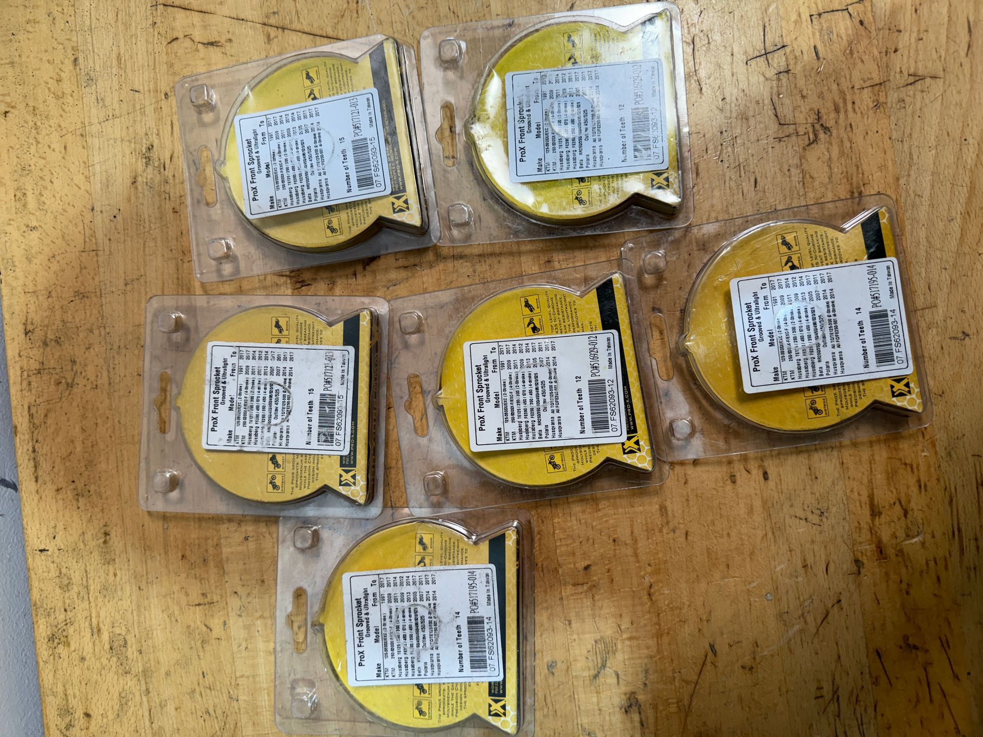 KTM countershaft Sprocket Package 