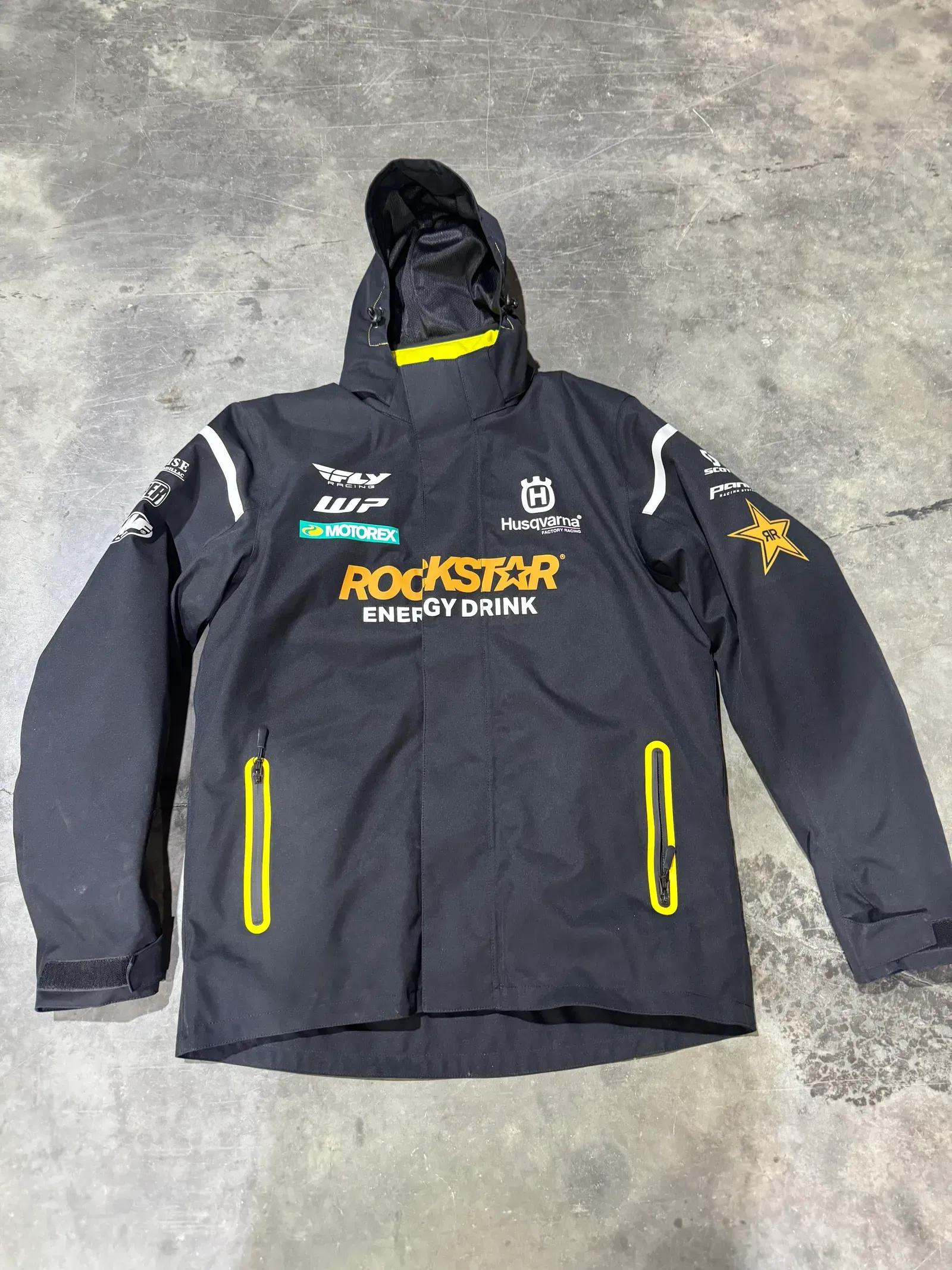 Rockstar Energy Drink Husqvarna Team Issue Zip Up Jacket Small