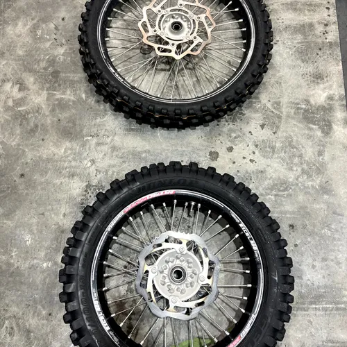 Kawasaki KX250F OEM Wheel Set with Excel A60 Rims (18-21 KX250F
