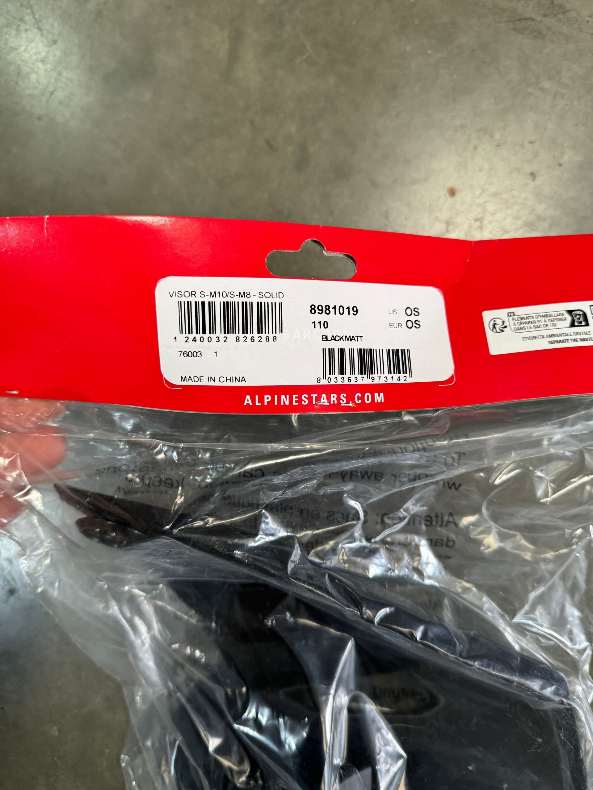 ALPINESTARS M8/M10 Helmet Visor