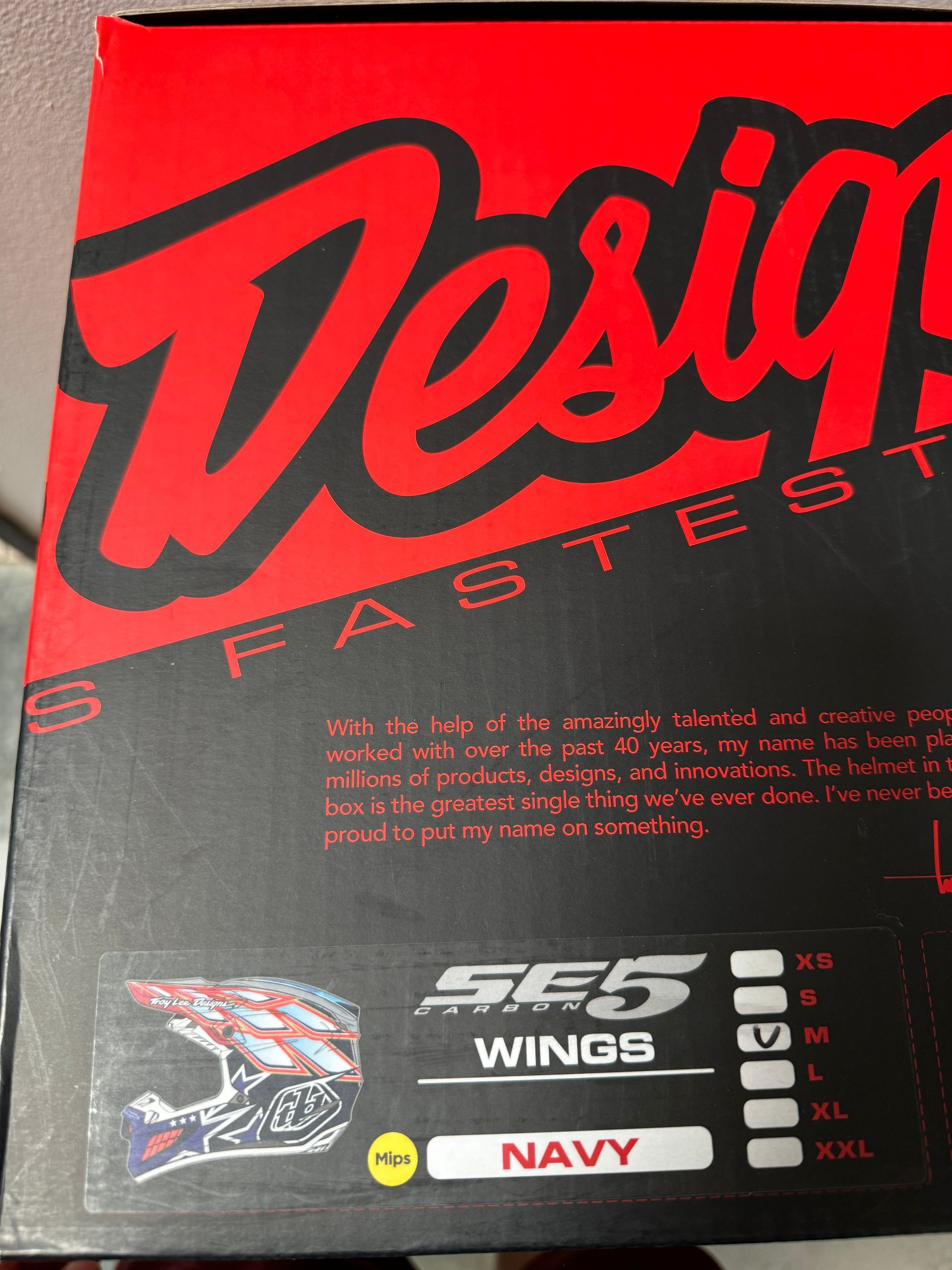 NEW TLD SE5 WINGS Helmet Size M