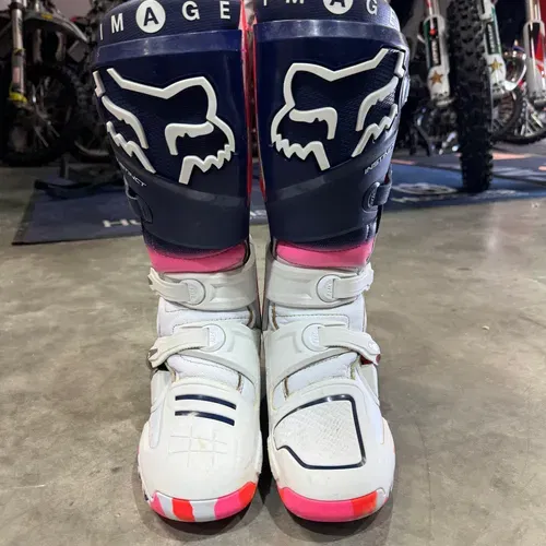 Fox Racing Instinct RYVR LE Boot White/Navy Size 8 
