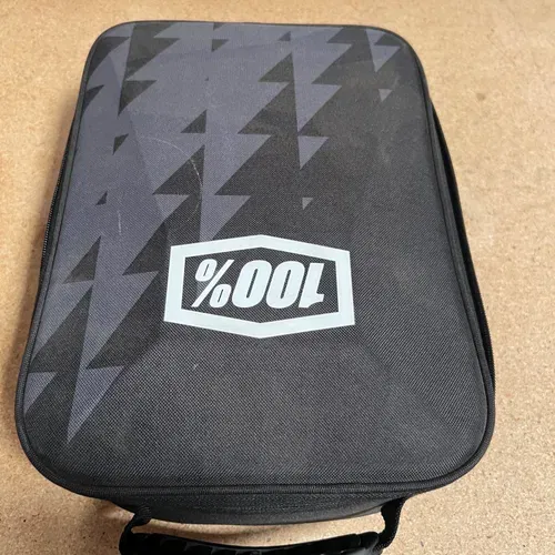 100% FMF Goggle Lot (3 Pairs + Goggle Bag)