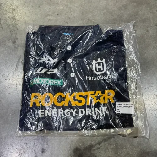 Rockstar Energy Husqvarna Factory Racing Team Issue Polo Shirt