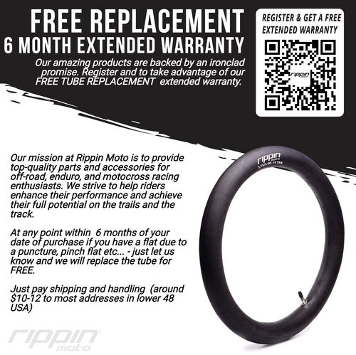 70/90-16 (2.25/2.5-16) Heavy Duty 16" Inner Tube 3mm Thick
