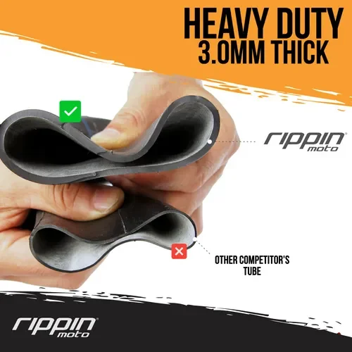 Rippin Moto 110/100-18 (4.50 x 18) Heavy Duty Motorycle Inner Tube 3mm Thick