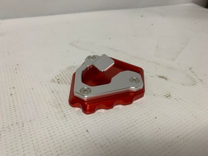Red Kickstand Extension / Support Plate 2016-22 CRF 1000L
