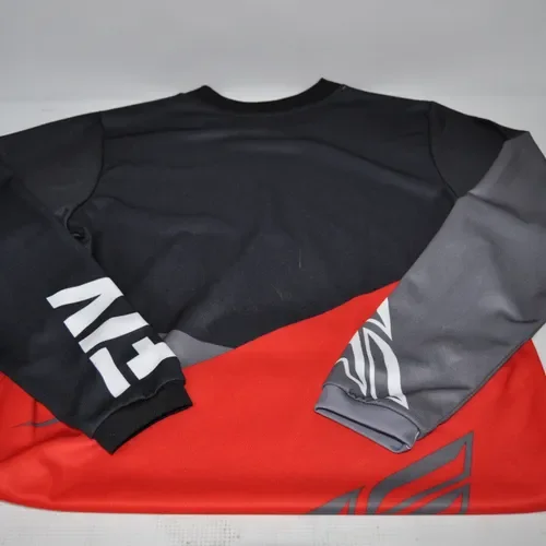 Fly Racing Kinetic Jersey Red/Black/Grey - Youth X-Large