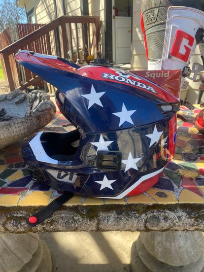Fox american cheap flag helmet