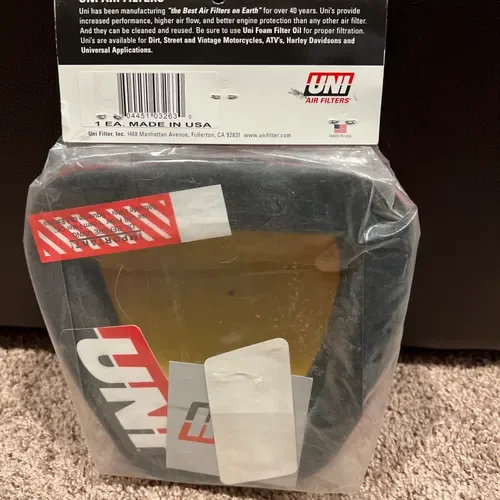 Uni Air Filter For Yamaha YZ250F And YZ450F Brand New