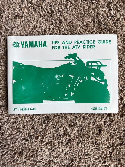 2007 Yamaha Raptor YFM80RW Owners manual