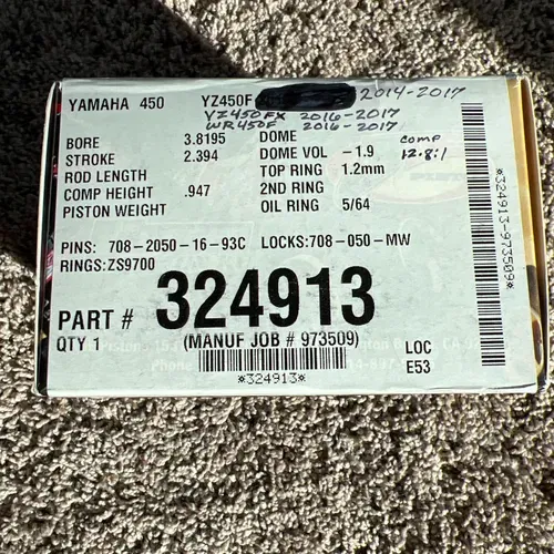 JE Pistons Forged Piston Kit Brand New