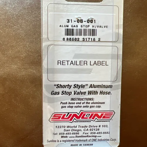 Sunline Alum Gas Stop Valve with Hose