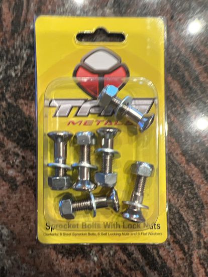 Tag Sprocket Bolts With Lock Nuts