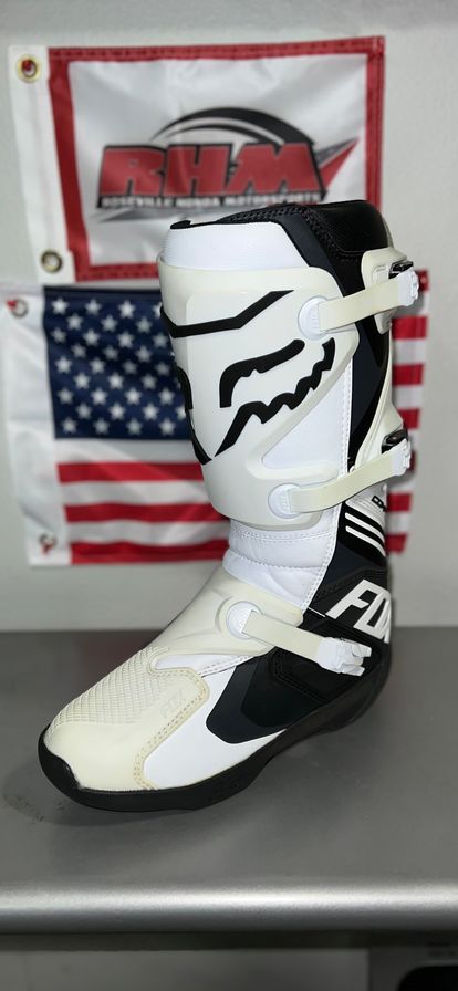 Fox Racing Comp Boots White and Black 