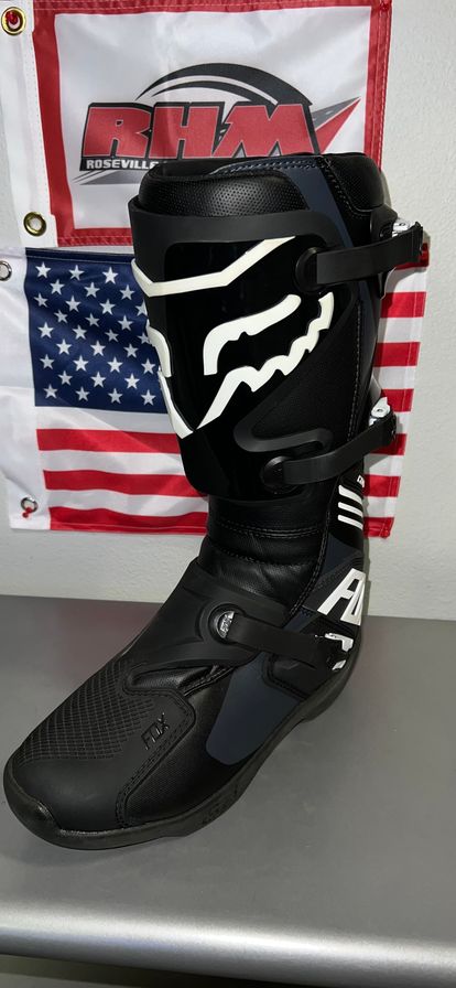 Fox Racing Comp Boots Black and White 