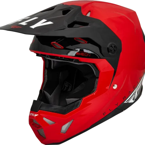 FLY RACING YOUTH FORMULA CP SLANT HELMET RED/BLACK/WHITE YL