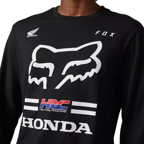 FOX X HONDA LONG SLEEVE PREMIUM TEE - BLACK