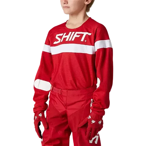 SHIFT RACING WHITE LABEL HAUT YOUTH JERSEY - RED
