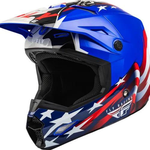 FLY RACING KINETIC PATRIOT HELMET RED/WHITE/BLUE XL