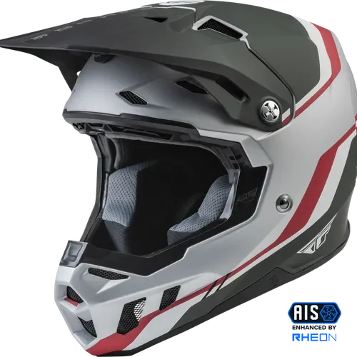 FLY RACING FORMULA CC DRIVER HELMET MATTE SIL/RED/WHT 