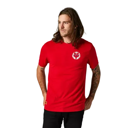 FOX NOBYL SHORT SLEEVE TECH TEE - FLAME RED