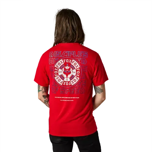 FOX NOBYL SHORT SLEEVE TECH TEE - FLAME RED