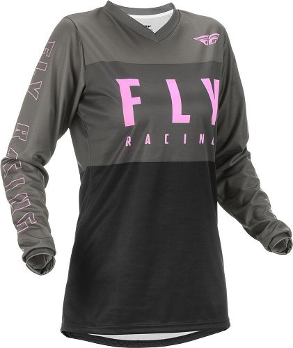 FLY RACING YOUTH F-16 JERSEY GREY/BLACK/PINK 