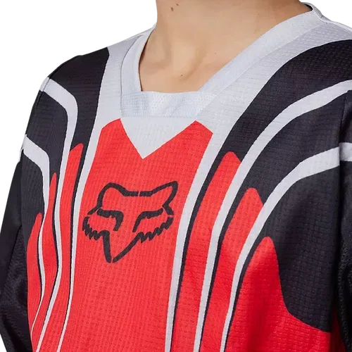 FOX 180 YTH GOAT STRAFER JERSEY RED