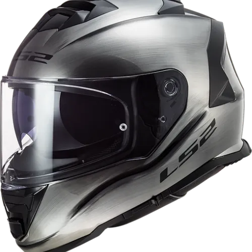 LS2 Assault Solid Helmet W/ SunShield - Brushed Alloy