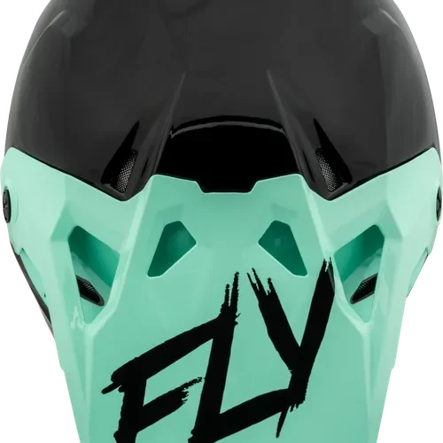 FLY RACING FORMULA CP S.E. RAVE HELMET BLACK/MINT/RED SM
