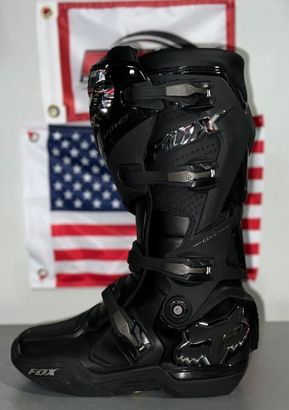 Fox Instinct Boots Black and Chrome