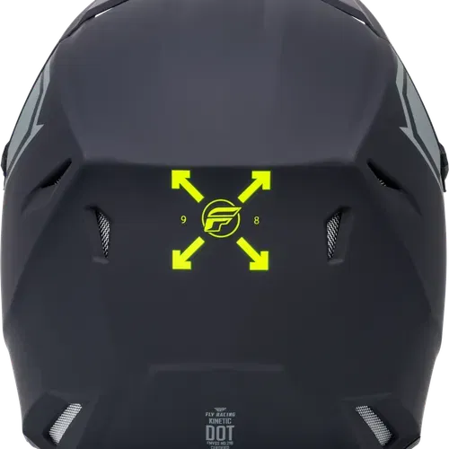 FLY RACING KINETIC MENACE HELMET MATTE GREY/HI-VIS 