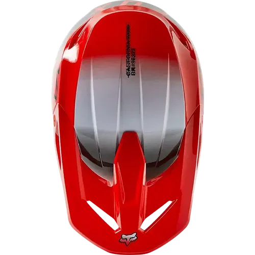 FOX YTH V1 TOXSYK HELMET DOT/ECE FLO RED
