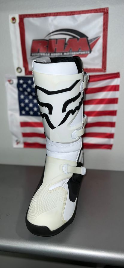 Fox Racing Comp Boots White and Black 