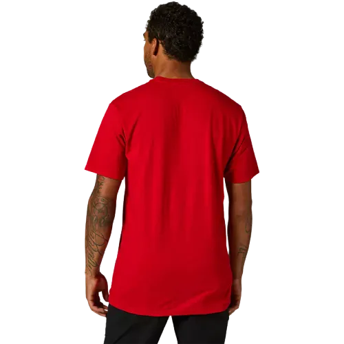 FOX RWT BOX SHORT SLEEVE PREMIUM TEE - FLAME RED