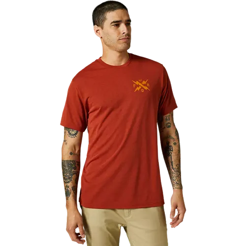 FOX CALIBRATED SHORT SLEEVE TECH TEE - RED CLAY