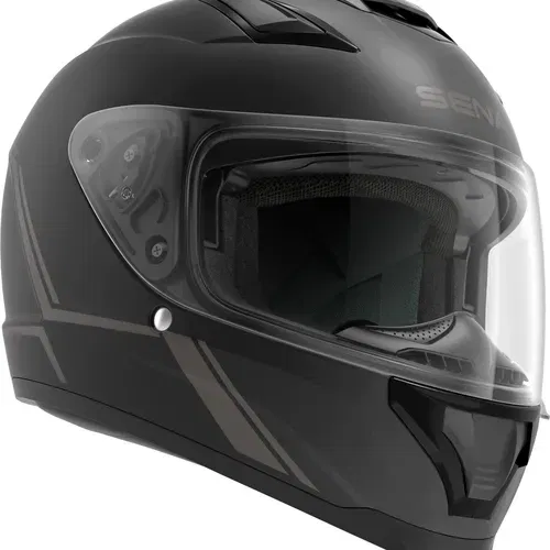 SENA STRYKER FULL FACE HELMET WITH MESH INTERCOM MATTE BLACK XXL