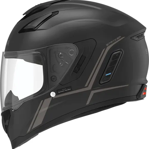 SENA STRYKER FULL FACE HELMET WITH MESH INTERCOM MATTE BLACK XXL